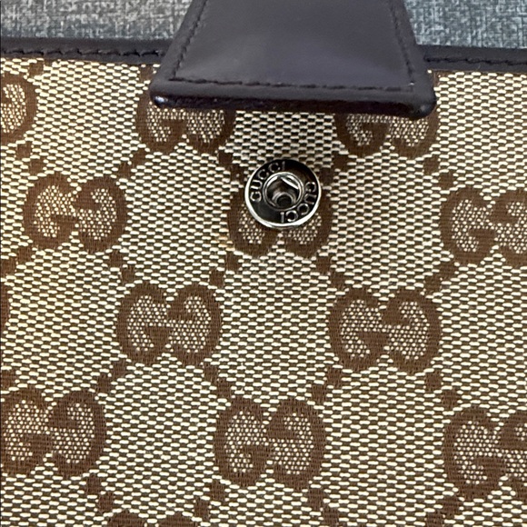 Gucci Beige and Brown Monogram Wallet GG canvas , Leather, New - Picture 7 of 7
